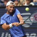 Leandro Riedi n'avait pas les armes face à Alex De Minaur KEYSTONE/AP/Heather Khalifa